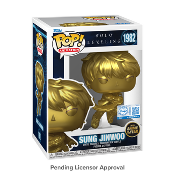 Pop! Sung Jinwoo (Gold) with Pop! Protector, Image 2